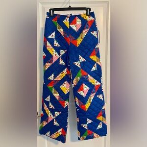 Lisa Says Gah Colorful Patchwork Pajama Bottoms